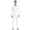 PISIQI Thermal Underwear Men Long Johns Set Ultra-Soft with Fleece Lined Base Layer Winter Skiing Warm Top & Bottom White view 1