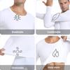 PISIQI Thermal Underwear Men Long Johns Set Ultra-Soft with Fleece Lined Base Layer Winter Skiing Warm Top & Bottom White view 3