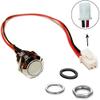 GYL Hoverboard Charger Port Spare Power Button for Electric Smart Self-Balancing Scooter (3 Prong 2 Wires Power Switch) view 2