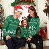 Aiboria Girl's Matching Family Ugly Christmas Reindeer Snowflakes Pullover Sweater view 3