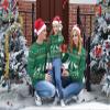 Aiboria Girl's Matching Family Ugly Christmas Reindeer Snowflakes Pullover Sweater view 2