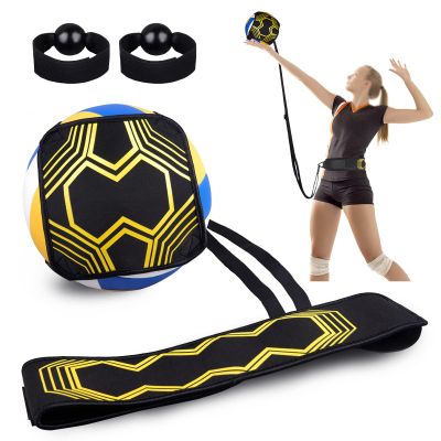 Cnuimb Volleyball Training Equipment Aid, Volleyball Practice Equipment, Solo Soccer Trainer for Practicing Serve, Setting, Spiking and Arm Swing Returns Ball After Every Swing, Beginner & Pro Gift