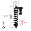 JFOYH Adjustable Oil+Coil Spring Rear Shock Suspension, Shock Absorbers For Downhill MTB Bike/E-bike, 190mm X 550lbs - Red view 2