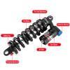 JFOYH Adjustable Oil+Coil Spring Rear Shock Suspension, Shock Absorbers For Downhill MTB Bike/E-bike, 190mm X 550lbs - Red view 3