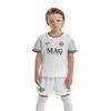 ORKY Boys Soccer Jersey, Custom Made Name Number Shirt for Girls Season Tournament, Quick Dry Kids School Team Uniform(White 160cm) view 1