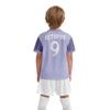 ORKY Boys Soccer Jersey, Custom Made Name Number Shirt for Girls Season Tournament, Quick Dry Kids School Team Uniform(Light Purple 130cm) view 2