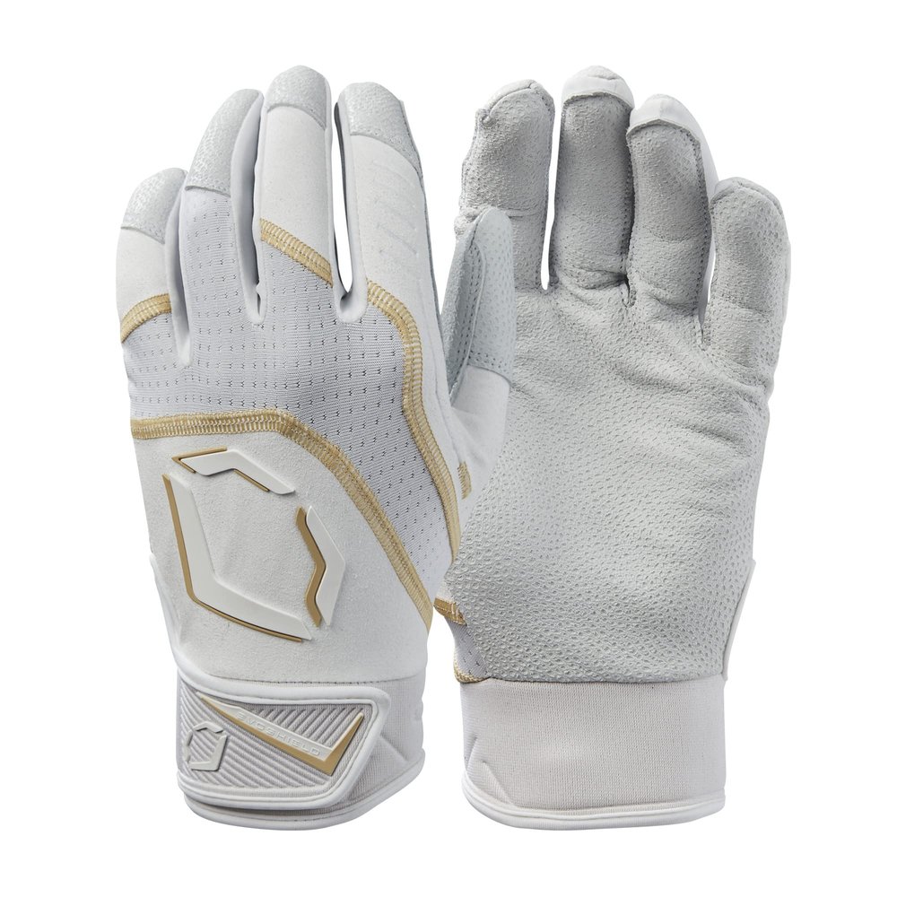 EvoShield Adult Khaos Batting Gloves - Team White XX-Large