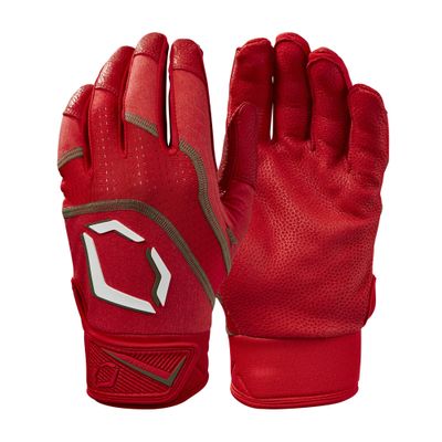 EvoShield Youth Khaos Batting Gloves - Scarlet, Large