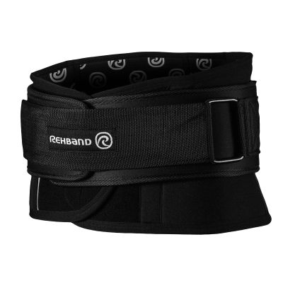 Rehband X-RX Back Support, Heavy weightlifting support 7mm neoprene, 2-in-1 back support with integrated lifting belt for heavy weight lifting workouts, Colour:Black, Size:X-Large