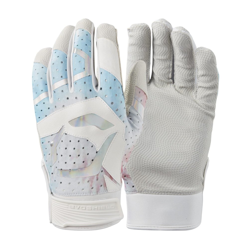 EvoShield Daze Youth Batting Gloves - Team White, Medium