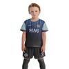 ORKY Boys Soccer Jersey, Custom Made Name Number Shirt for Girls Season Tournament, Quick Dry Kids School Team Uniform(Blue/Black 160cm) view 1