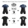 ORKY Boys Soccer Jersey, Custom Made Name Number Shirt for Girls Season Tournament, Quick Dry Kids School Team Uniform(Blue/Black 160cm) view 3