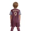 ORKY Boys Soccer Jersey, Custom Made Name Number Shirt for Girls Season Tournament, Quick Dry Kids School Team Uniform(Red/Purple 130cm) view 2