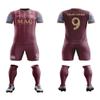 ORKY Boys Soccer Jersey, Custom Made Name Number Shirt for Girls Season Tournament, Quick Dry Kids School Team Uniform(Red/Purple 130cm) view 4