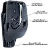 Black Scorpion Gear OWB Kydex Paddle Holster fits SW M&P Shield Plus 4in (Black, Right-Hand Draw) view 4