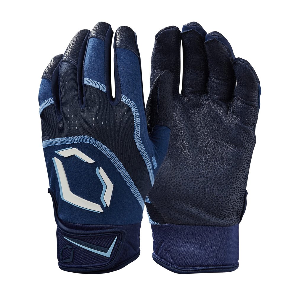 EvoShield Youth Khaos Batting Gloves - Navy, Small