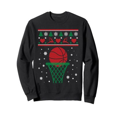 Basketball Christmas Ugly Sweater For Basketball Player Sweatshirt