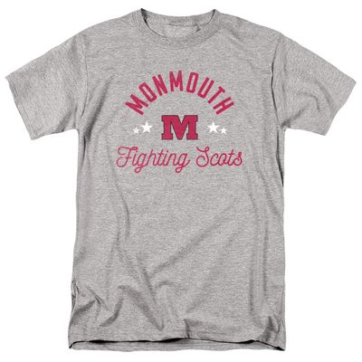 Monmouth College Official Fighting Scots Unisex Adult T Shirt,Athletic Heather, 4X-Large