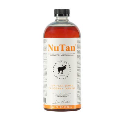 NuTan 32oz Tanning Formula by Advanced Tanning Solutions - Soft, Durable Tan for Deer, Moose, Bear, Elk, Fox, Rabbit Hides - Made In USA
