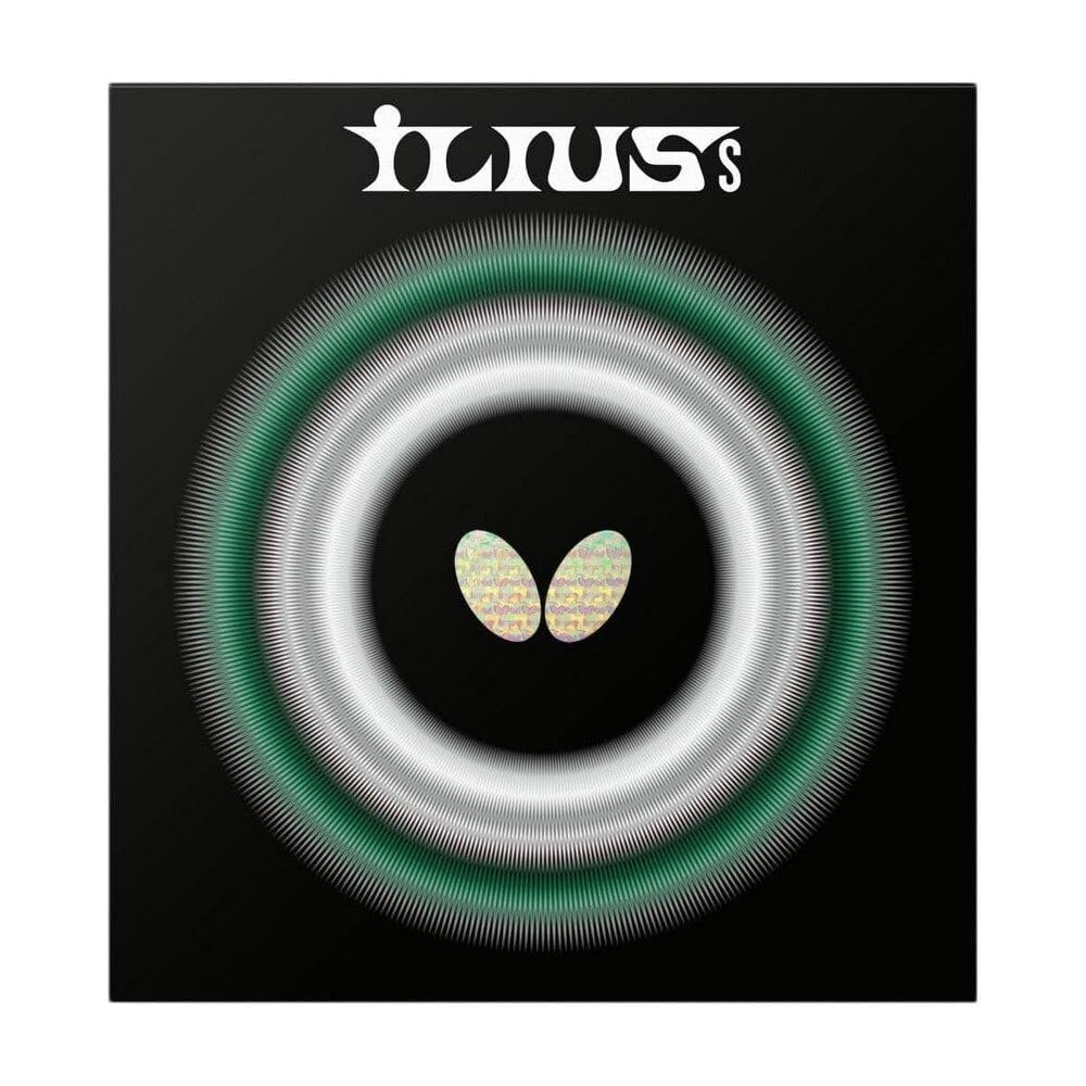 Butterfly Ilius S Table Tennis Rubber Sheet - Professional Long Pips Rubber Sheet - Available in 0.5, 1.1, and 1.3 Sponge Thicknesses - Red or Black - Made in Japan, (ILS11BK)