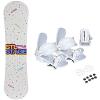 Symbolic 140cm Stella Stage Rocker Snowboard White Bindings Women's Blem Package (140cm Stage White (djoy98), Bindings White M/L Lady (fit7.5-9.5)) view 1