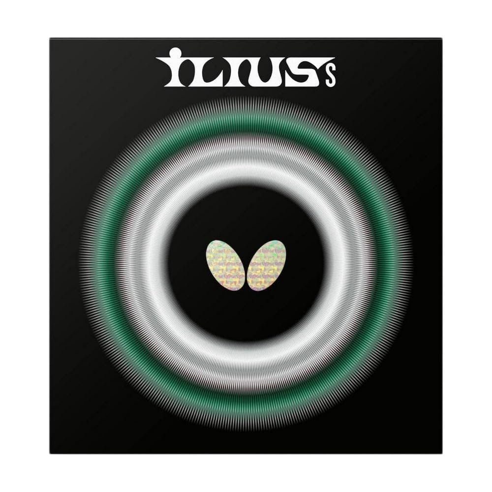 Butterfly Ilius S Table Tennis Rubber Sheet - Professional Long Pips Rubber Sheet - Available in 0.5, 1.1, and 1.3 Sponge Thicknesses - Red or Black - Made in Japan (ILS11RD)