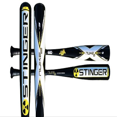 Stinger Nuke 2 BBCOR Baseball Bat - 3 Drop - 2 5/8" Barrel - Available in 31 to 34 - Drop 3 Baseball Bat for Middle School, High School, or College - 31"/28oz