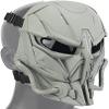 Airsoft Mask Skull Full Face Tactical Mask, with PC Lens Anti-Impact Dual Mode Wearing Design Adjustable Shoulder Strap, Green, 21*12*23cm view 1