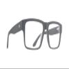 Spy Optic Cyrus, Square Glasses, RX Prescription Ophthalmic Eyeglass Frames - 60 Matte Gray view 1