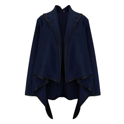 tuduoms Women's Vintage Cloak Steampunk Shawl Cape Wrap Wool Coat Cardigan Poncho Warm Winter Long Sleeve
