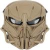 Airsoft Mask Skull Full Face Tactical Mask, with PC Lens Anti-Impact Dual Mode Wearing Design Adjustable Shoulder Strap, 21*12*23cm view 2