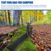 Tent Pole Bag 19inch Trekking Poles Carrying Bag Replacement Case for Walking Stick Black 3PCS view 2