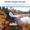 Tent Pole Bag 19inch Trekking Poles Carrying Bag Replacement Case for Walking Stick Black 3PCS view 3