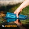 GRAYL UltraPress Water Purifier & Filter Bottle for Hiking, Backpacking, and Travel (Forest Blue) view 3