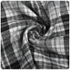 Womens Long Sleeve Plaid Hoodie Jacket Button Down Casual Boyfriend Blouse Shirts Tops Flannel Shirts with Pocket view 4