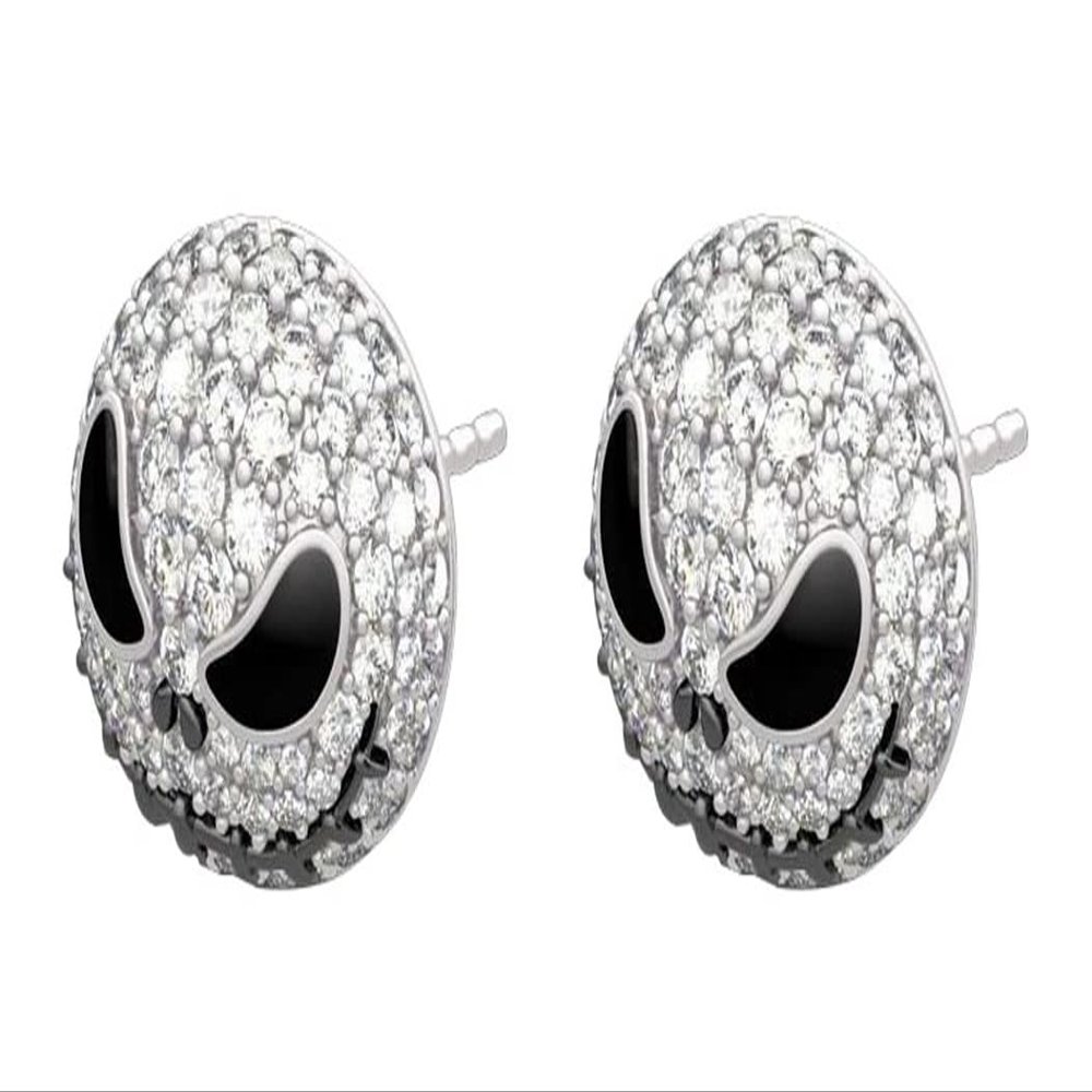 Skull Necklace for Women Nightmare Before Christmas Pendants Princess Anniversary Promise Gift for Women