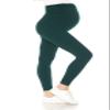 Leggings Depot Women's Maternity Leggings Over The Belly Pregnancy Casual Yoga Tights (Forest Green, Large) view 1