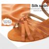 TINRYMX Girls&Women Latin Dance Shoes Silk Ballroom Salsa Tango Professional Performance Practice Dance Shoes, WZSP234-XGG-Brown-4,US 1.5 view 2