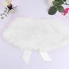 Yihuimin Girls Princess Shrug Faux Fur Jacket Cloak Plush Cape Mini Caot with Bowknot for Birthday Party White One Size view 4