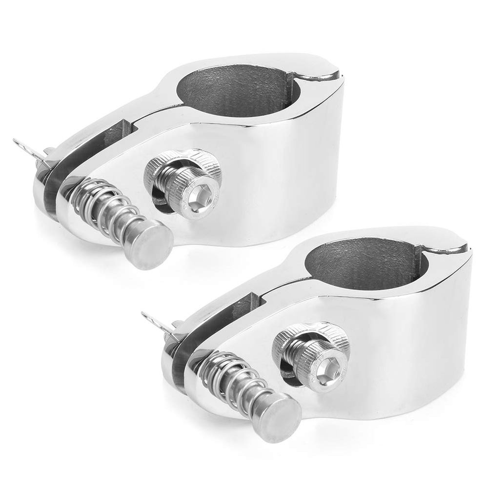 2pcs Top Hinged Jaw Slide Boat Pin & Cam Clamp Marine Yachts Fitting Hardware(25MM)