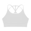 easyforever Kids Girls Athletic Sport Bra Strappy Back Vest Crop Top Tanks for Gym Workout Dance Gymnastics White G 4 view 3