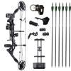 AMEYXGS Archery Compound Bow and Arrows Set 30-70lbs Hunting Bow Competition Practice Bow Max Speed 320 fps Adult Archery Shooting Set-Right Hand view 1