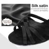 TINRYMX Girls&Women Latin Dance Shoes Silk Ballroom Salsa Tango Professional Performance Practice Dance Shoes, WZSP234-XGG-Black-4,US 5.5 view 2
