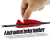 30/31 Inch Carbon Arrow Spine 400 500 600 Natural Turkey Feather Competition Target Practice Hunting Arrow for Traditional Long Recurve Bow and Compound Bow 12Pcs (30 Inch,Spine 600) view 3