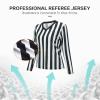 Women Referee Coustume Shirt Official Long Sleeve Black & White Basketball Football Hockey Dress Umpire Jerseys Waitress shirts view 2