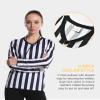 Women Referee Coustume Shirt Official Long Sleeve Black & White Basketball Football Hockey Dress Umpire Jerseys Waitress shirts view 4