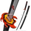 41 Munetoshi Steel Tanjiro Kamado Flame Demon Killer Nichirin Katana Samurai Sword Anime Cosplay Costumes view 2
