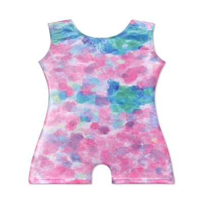 EQSJIU 8-9 Years Old Leotards For Girls Gymnastics Size 8-9 8-10 9-10 Years Old Biketard Outfits For Kids Watercolors Aqua Blue Pinkish Purple Pink Dance Leotards For Girls