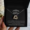 JustDavid Queen Love Dancing Heart Necklace Gift w/Message Card - Love Dancing Necklace view 1