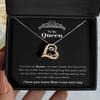 JustDavid Queen Love Dancing Heart Necklace Gift w/Message Card - Love Dancing Necklace view 3